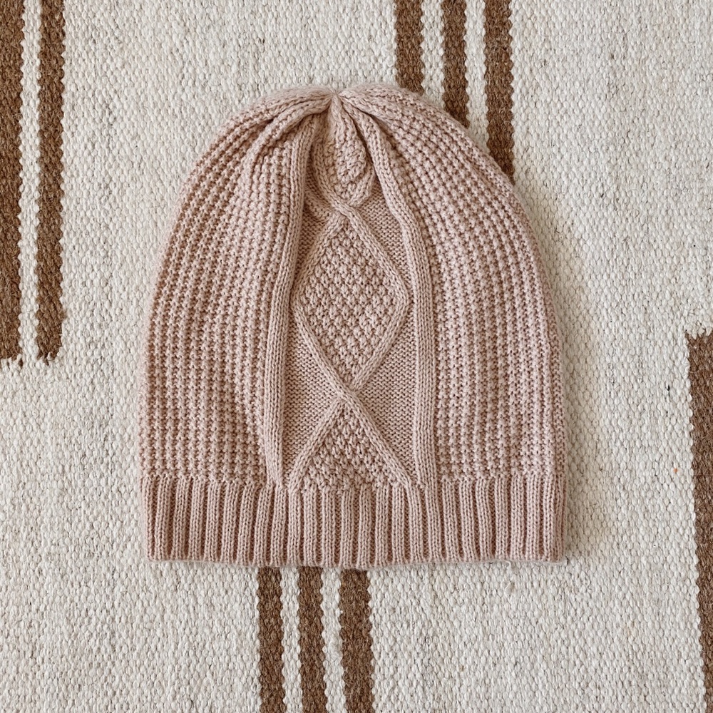 Blush pink / light mauve beanie